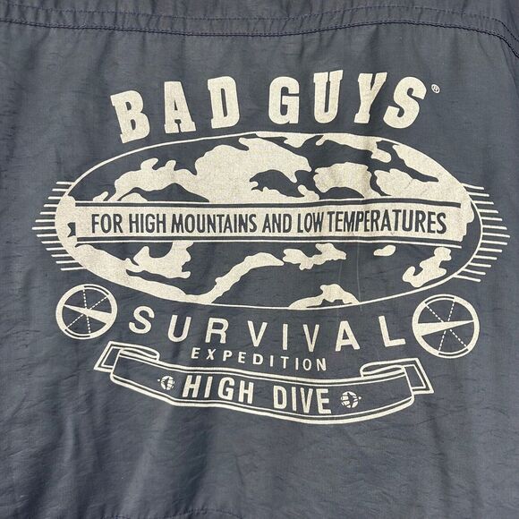 VTG 90s Bad Guys Jacket Special Effects Thrill Seekers Snowboard Mens Large - Picture 7 of 13